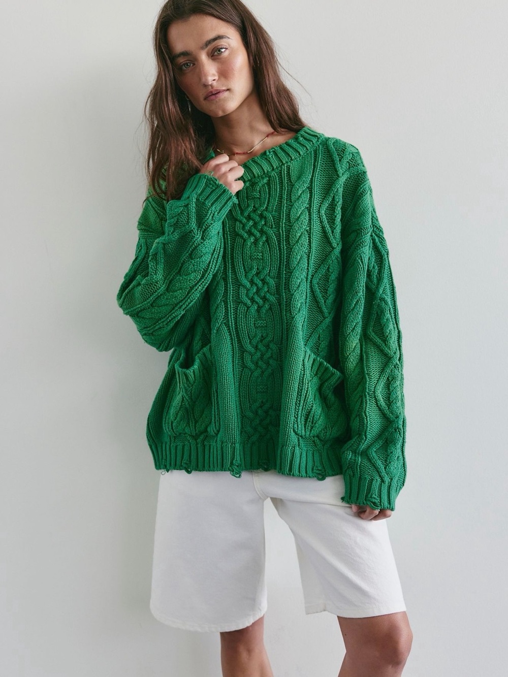 Found Faded Cable Knit Sweater NWT from Free People